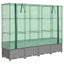 højbed med drivhusovertræk 160x40x138 cm rattan-look