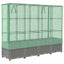 højbed med drivhusovertræk 160x40x138 cm rattan-look