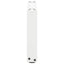 sofabordsben U-formet 2 stk. hvid 30x(30-31) cm stål