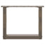 sofabordsben U-formet 2 stk. naturstål 40x(30-31) cm stål
