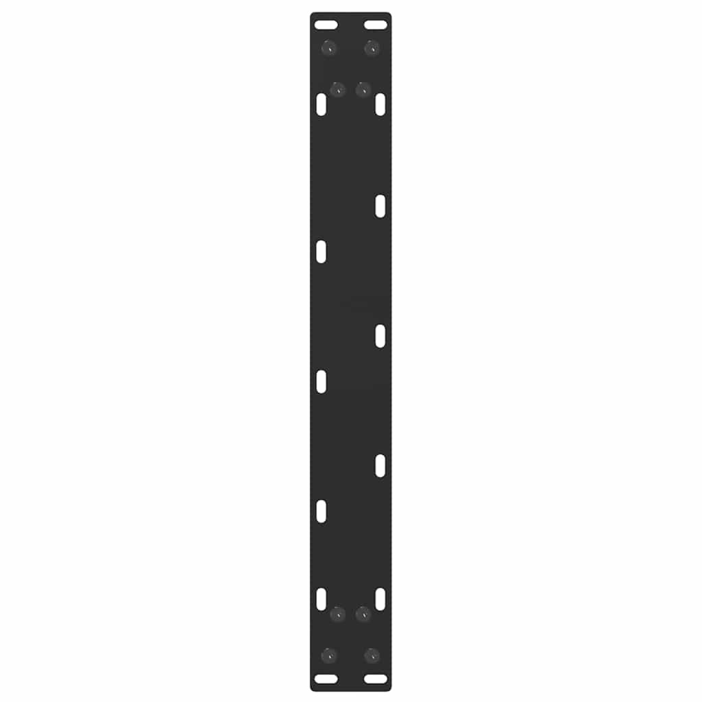 sofabordsben U-formet 2 stk. sort 50x(30-31) cm stål