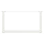 sofabordsben U-formet 2 stk. hvid 60x(30-31) cm stål