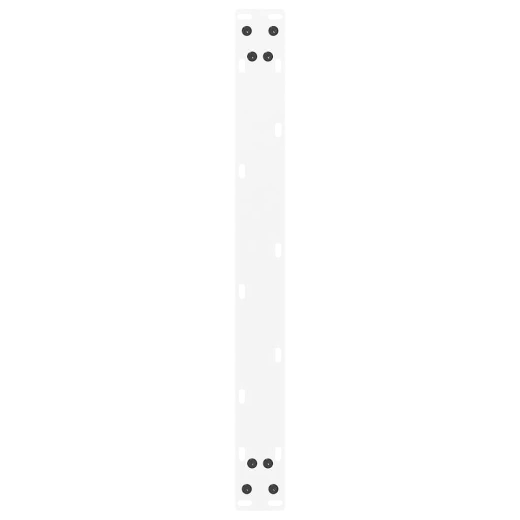 sofabordsben U-formet 2 stk. hvid 60x(30-31) cm stål