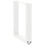 sofabordsben U-formet 2 stk. hvid 28 x (42-43) cm stål