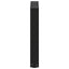 sofabordsben U-formet 2 stk. sort 38 x (42-43) cm stål