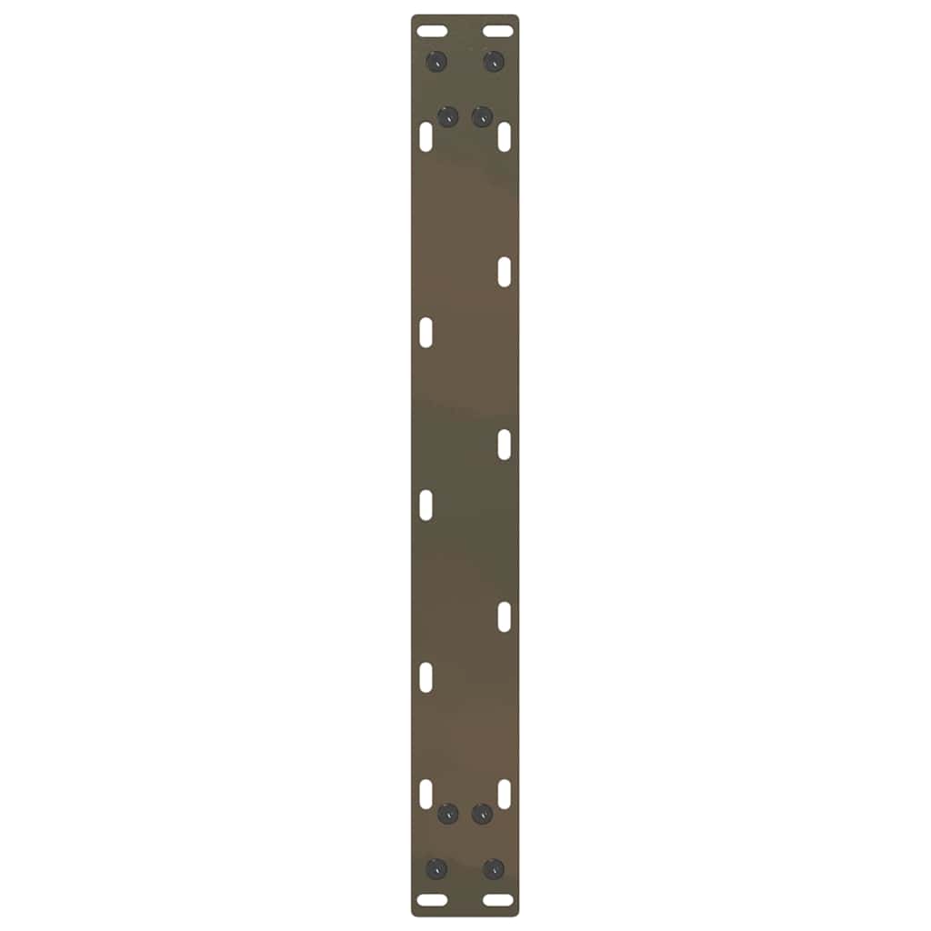 sofabordsben U-formet 2 stk. naturstål 50x(42-43) cm stål