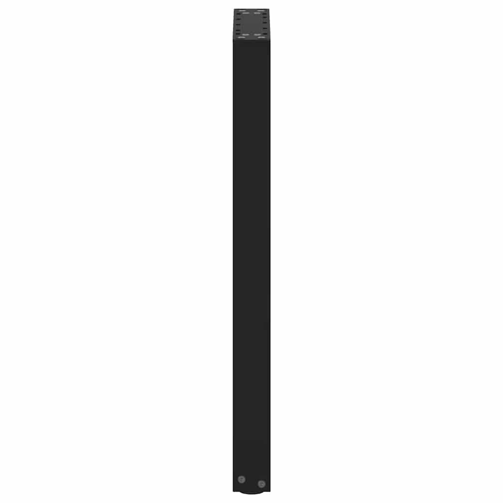 konsolbordben U-formet 2 stk. sort 28 x (72-73) cm stål