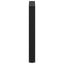 spisebordsben U-formet 2 stk. sort 50x(72-73) cm stål