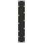 spisebordsben U-formet 2 stk. sort 50x(72-73) cm stål