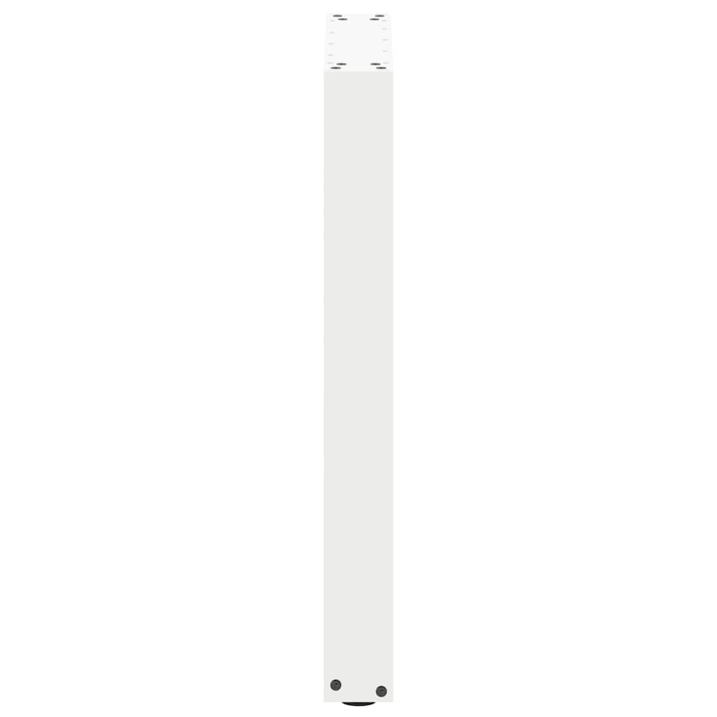 spisebordsben U-formet 2 stk. hvid 50x(72-73) cm stål