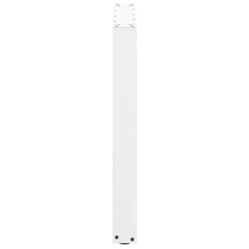 spisebordsben U-formet 2 stk. hvid 60 x (72-73) cm stål