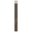 spisebordsben U-formet 2 stk. naturstål 60 x (72-73) cm stål