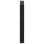 spisebordsben U-formet 2 stk. sort 70 x (72-73) cm stål