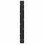 spisebordsben U-formet 2 stk. sort 80 x (72-73) cm stål