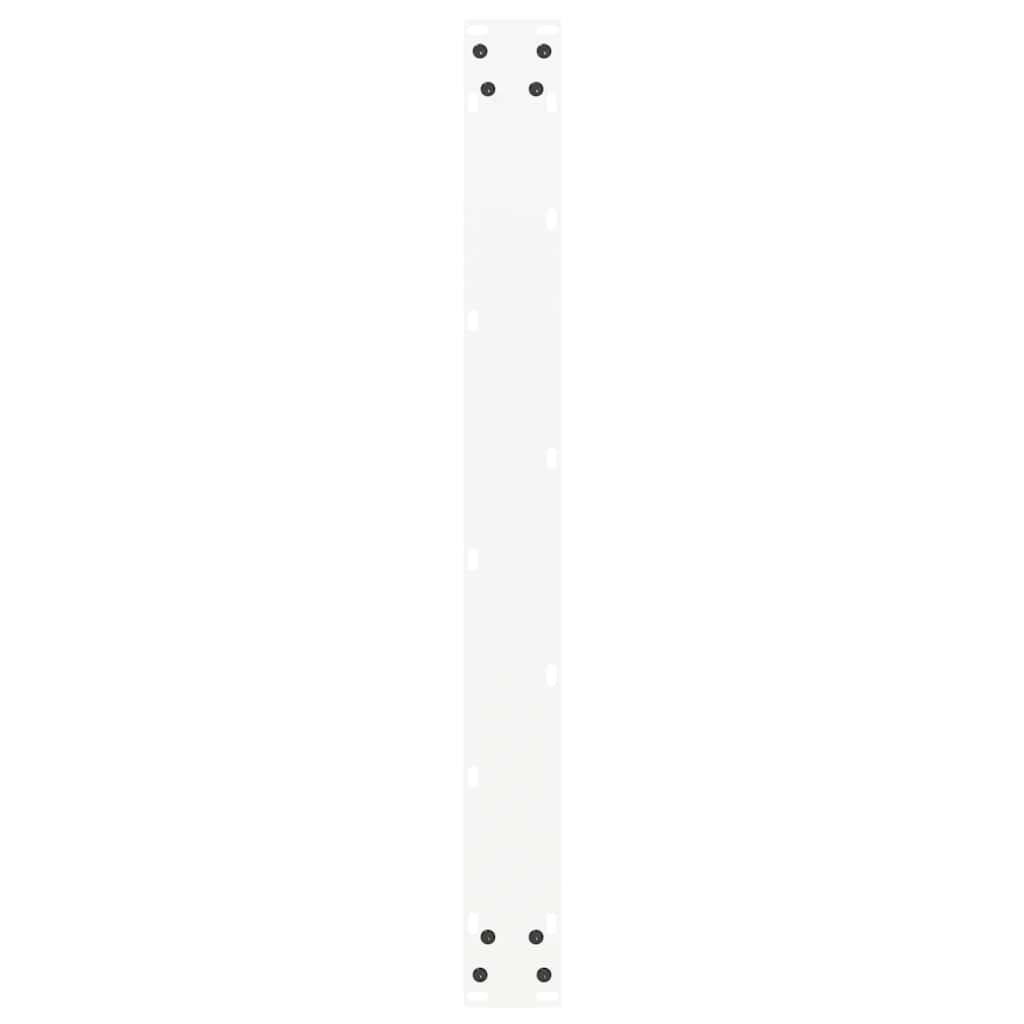 spisebordsben U-formet 2 stk. hvid 80x(72-73) cm stål