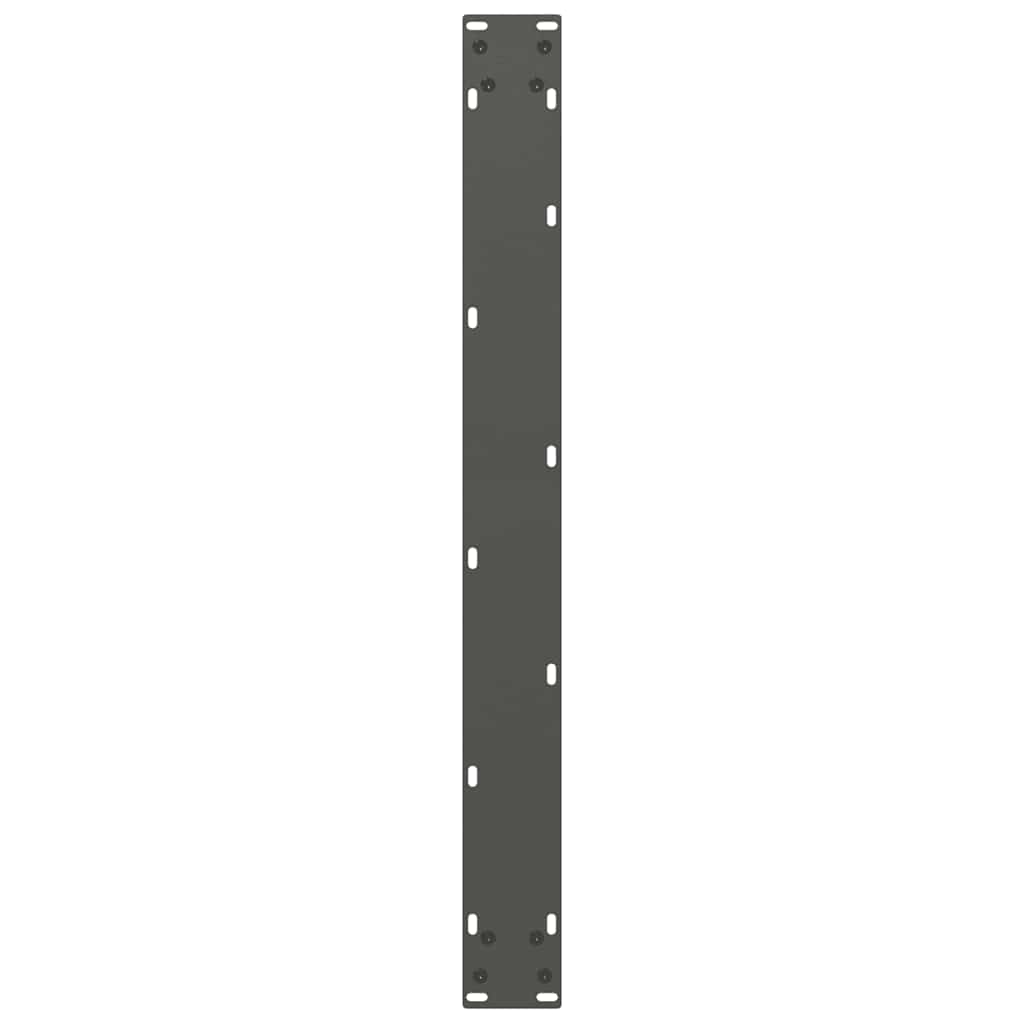 spisebordsben U-formet 2 stk. antracit 80x(72-73) cm stål