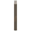 spisebordsben U-formet 2 stk. naturstål 80x(72-73) cm stål