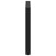 spisebordsben U-formet 2 stk. sort 90 x (72-73) cm stål