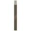spisebordsben U-formet 2 stk. naturstål 100x(72-73) cm stål