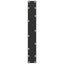 spisebordsben U-formet 3 stk. sort 70 x (72-73) cm stål