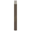 spisebordsben U-formet 3 stk. naturstål 80x(72-73) cm stål