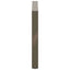 spisebordsben U-formet 3 stk. naturstål 100x(72-73) cm stål