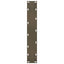 barbordsben U-formet 2 stk. naturstål 50x(90-91) cm stål