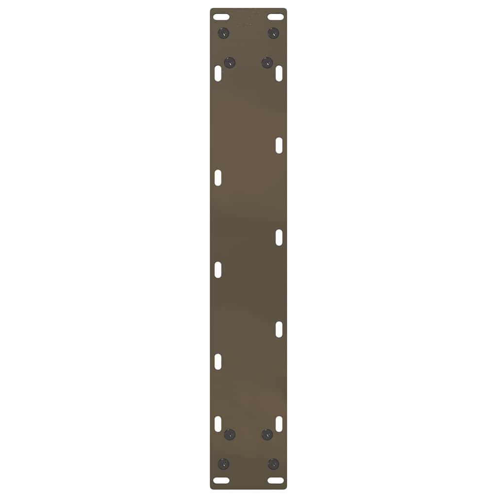 barbordsben U-formet 2 stk. naturstål 50x(90-91) cm stål