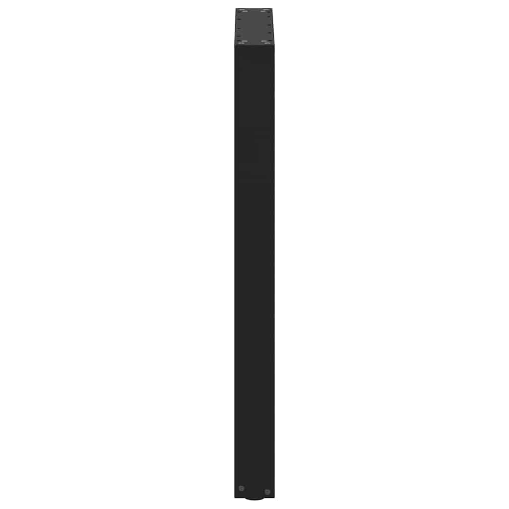 barbordsben U-formet 2 stk. sort 60x(90-91) cm stål