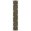 barbordsben U-formet 2 stk. naturstål 40x(100-101) cm stål