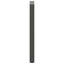 barbordsben U-formet 2 stk. antracit 50x(100-101) cm stål