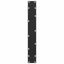 barbordsben U-formet 2 stk. sort 60x(100-101) cm stål