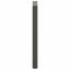 barbordsben U-formet 2 stk. antracit 60x(100-101) cm stål