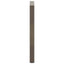 barbordsben U-formet 2 stk. naturstål 60x(100-101) cm stål
