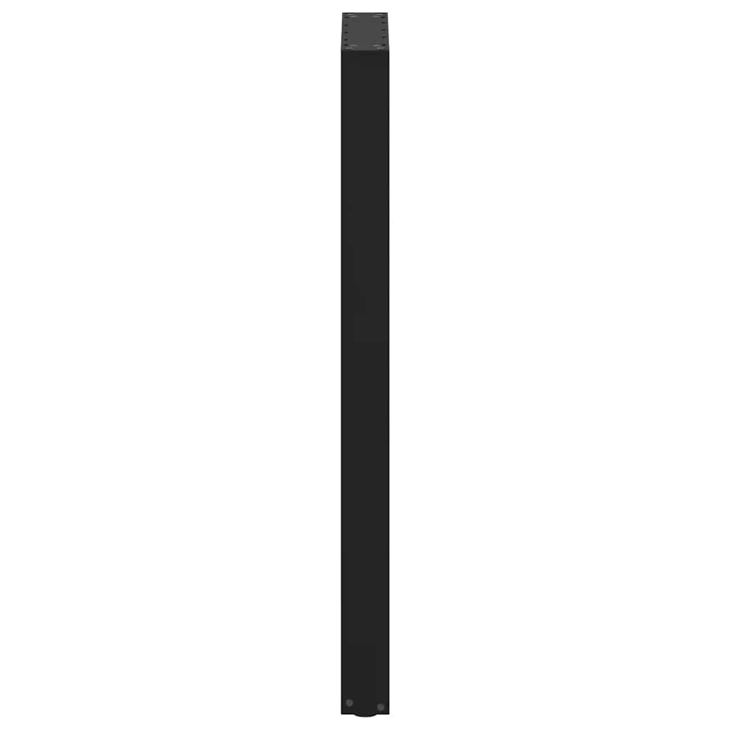 barbordsben U-formet 2 stk. sort 40x(110-111) cm stål