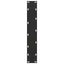 barbordsben U-formet 2 stk. sort 50x(110-111) cm stål