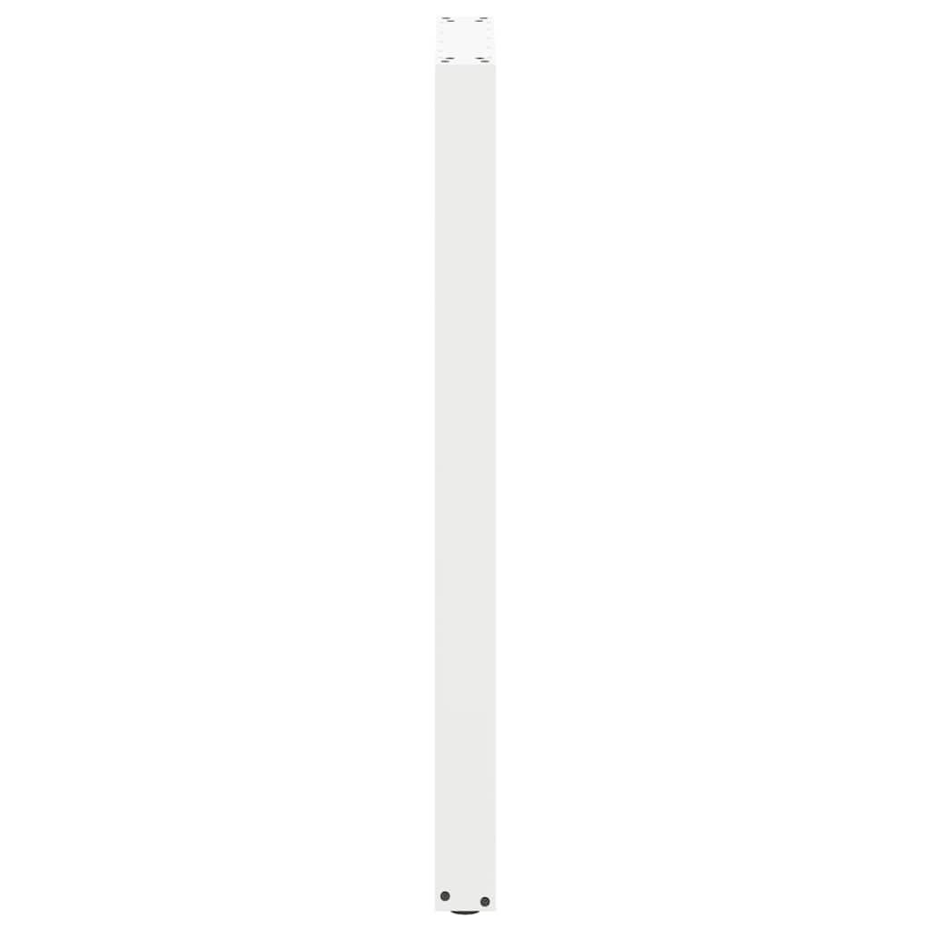 barbordsben U-formet 2 stk. hvid 50x(110-111) cm stål