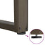 barbordsben U-formet 2 stk. naturstål 50x(110-111) cm stål