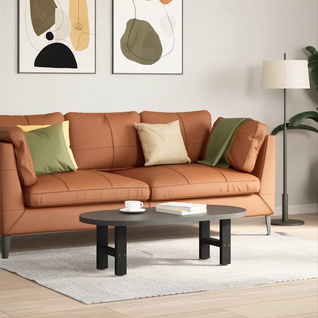 sofabordsben sort 2 stk. 30x(30-31) cm stål