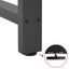 sofabordsben antracit 2 stk. 40x(30-31) cm stål