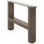 sofabordsben naturstål 2 stk. 50x(30-31) cm stål