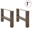sofabordsben naturstål 2 stk. 50x(30-31) cm stål
