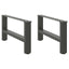 sofabordsben antracit 2 stk. 60x(30-31) cm stål