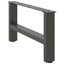 sofabordsben antracit 2 stk. 60x(30-31) cm stål
