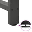 sofabordsben antracit 2 stk. 70 x (30-31) cm stål