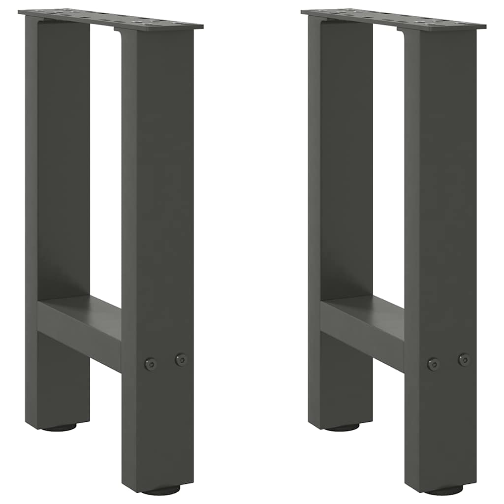 sofabordsben antracit 2 stk. 28 x (42-43) cm stål
