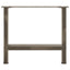 sofabordsben naturstål 2 stk. 60x(42-43) cm stål