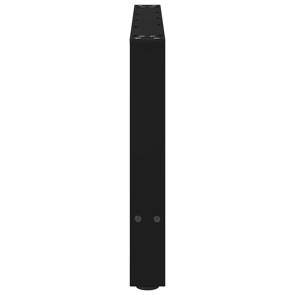 sofabordsben sort 2 stk. 70 x (42-43) cm stål