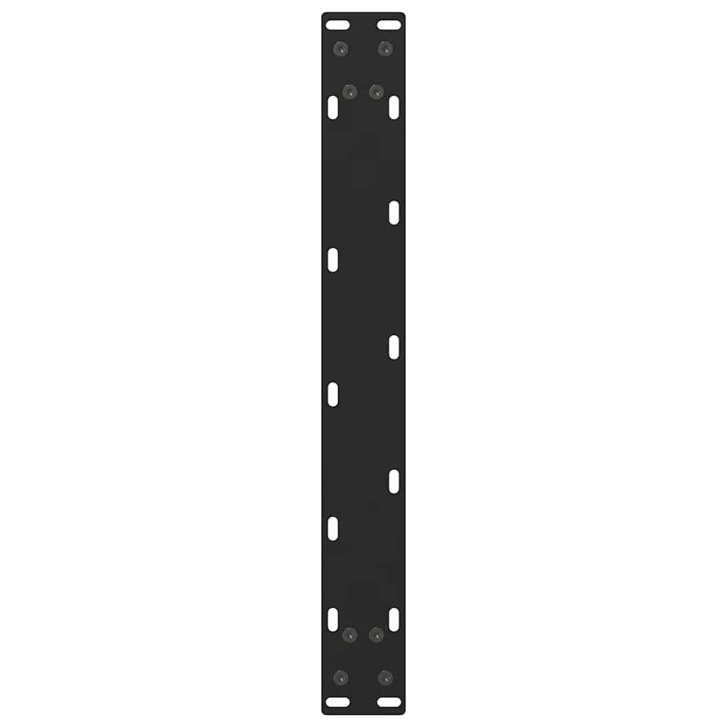 sofabordsben sort 2 stk. 70 x (42-43) cm stål