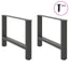 sofabordsben antracit 2 stk. 70 x (42-43) cm stål